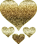 Gif animé coeur doré